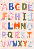 ABC Bubble Print