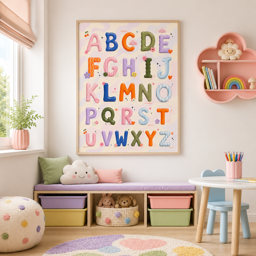 ABC Bubble Print