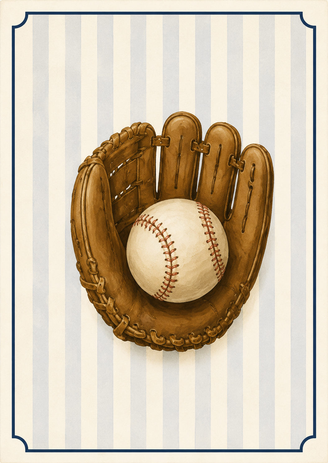 Baseball Gloves Print