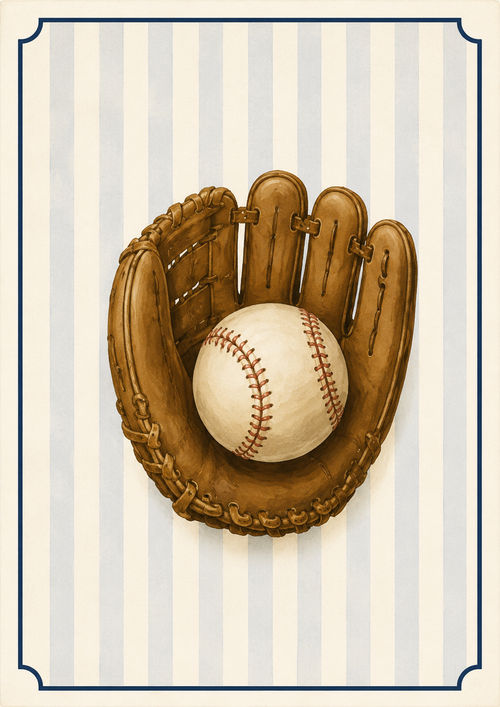 Baseball Gloves Print