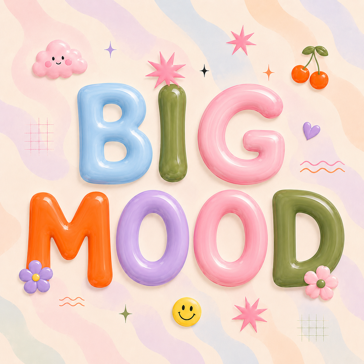 Big Mood Bubble Print