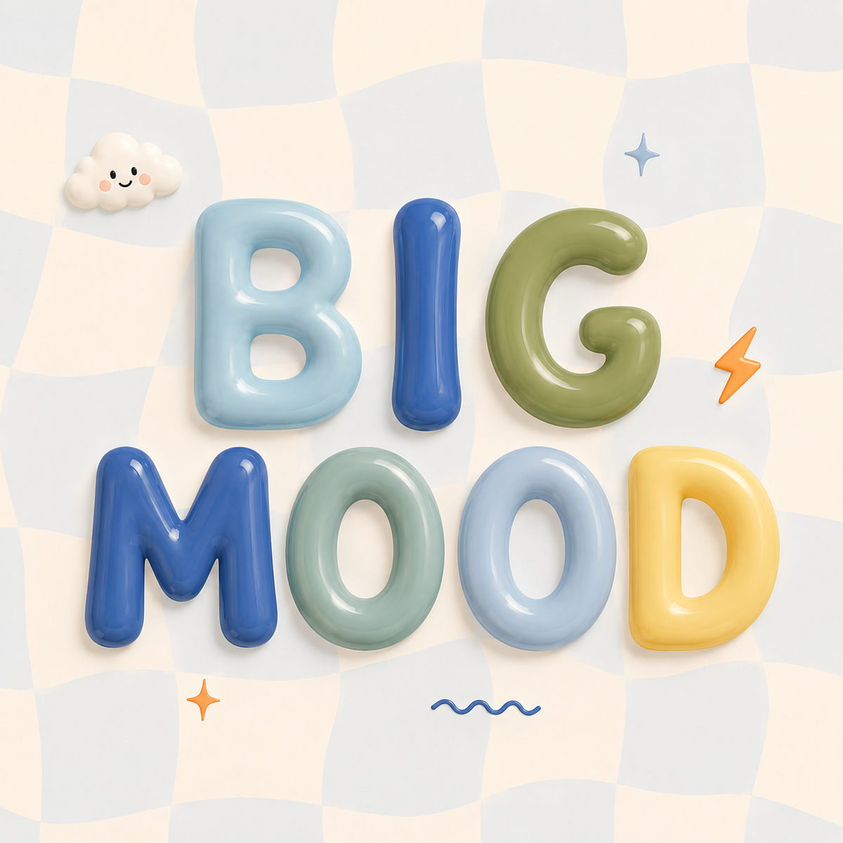 Big Mood 2.0 Bubble Print