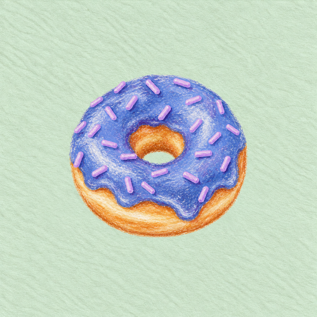 Blueberry Glaze Print