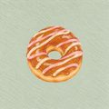 Caramel Swirl Print