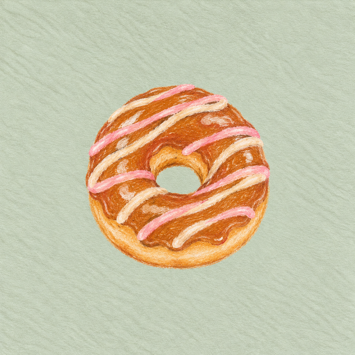 Caramel Swirl Print