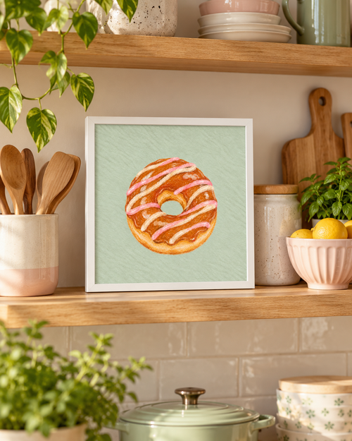 Caramel Swirl Print