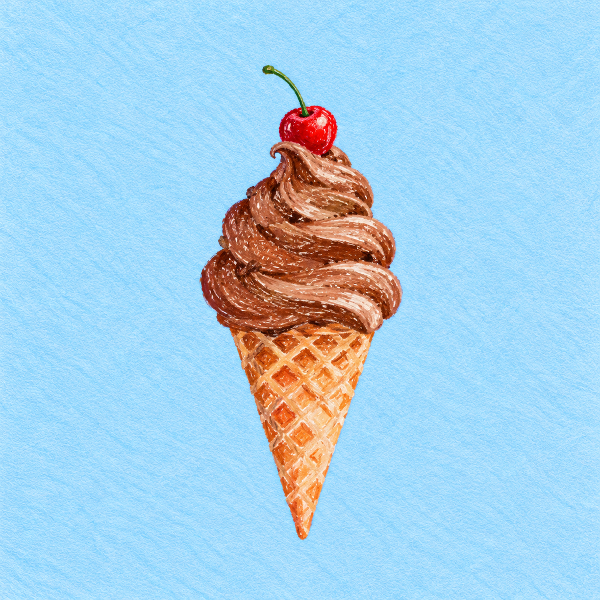 Choccy Cone Print