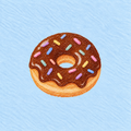 Choccy Donut Print