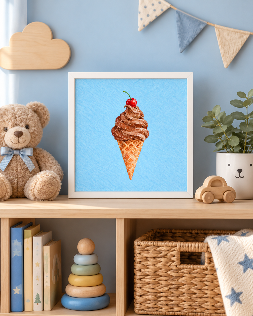 Choccy Cone Print