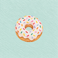 Confetti Donut Print