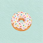 Confetti Donut Print