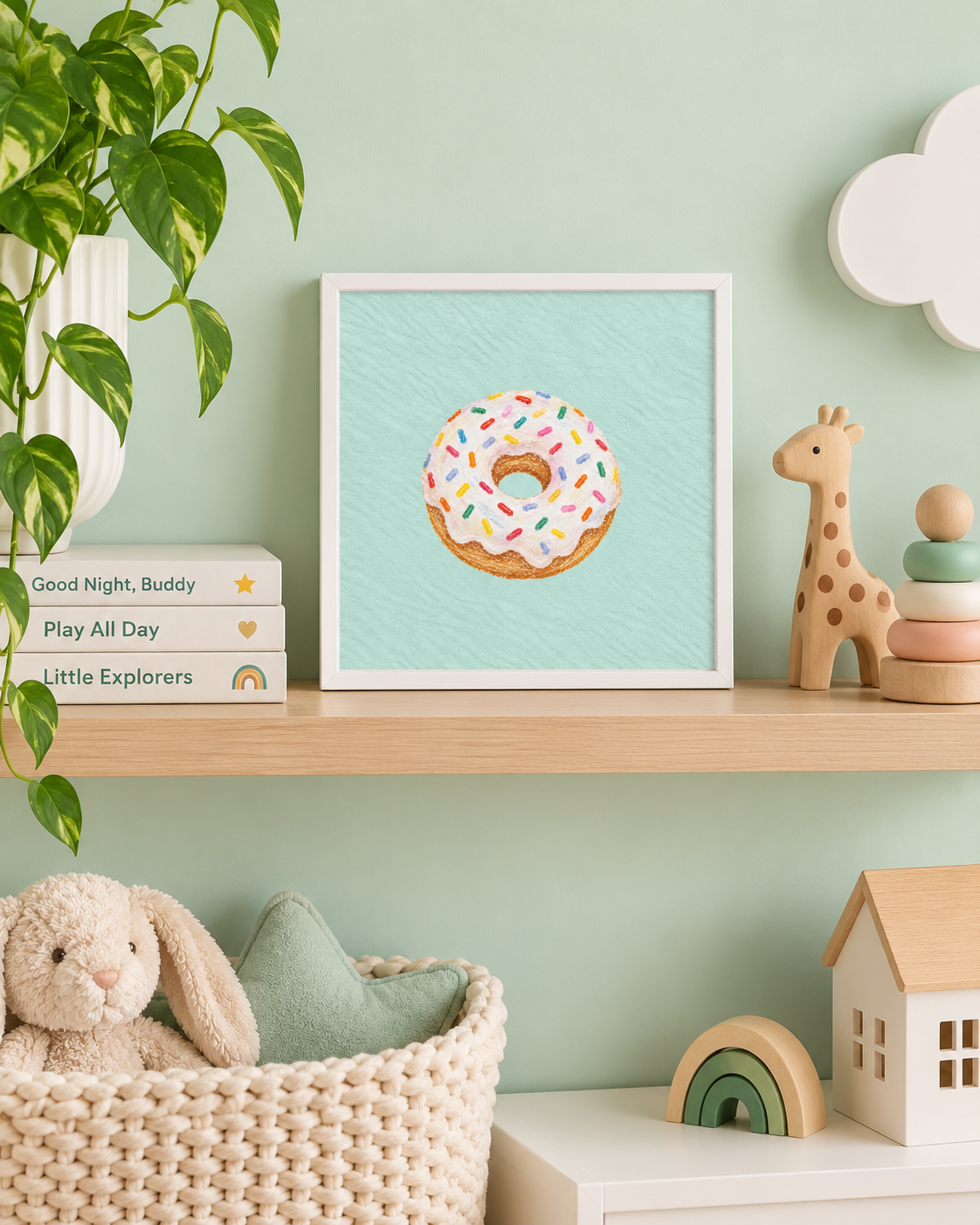 Confetti Donut Print