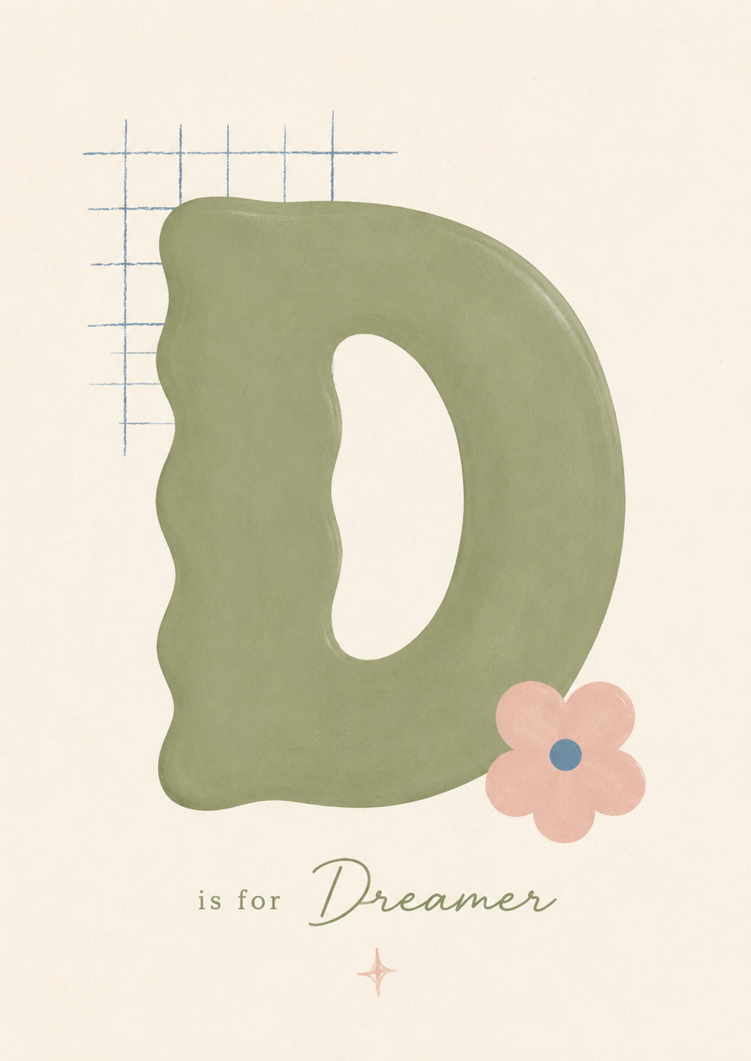 D is for Dreamer Print