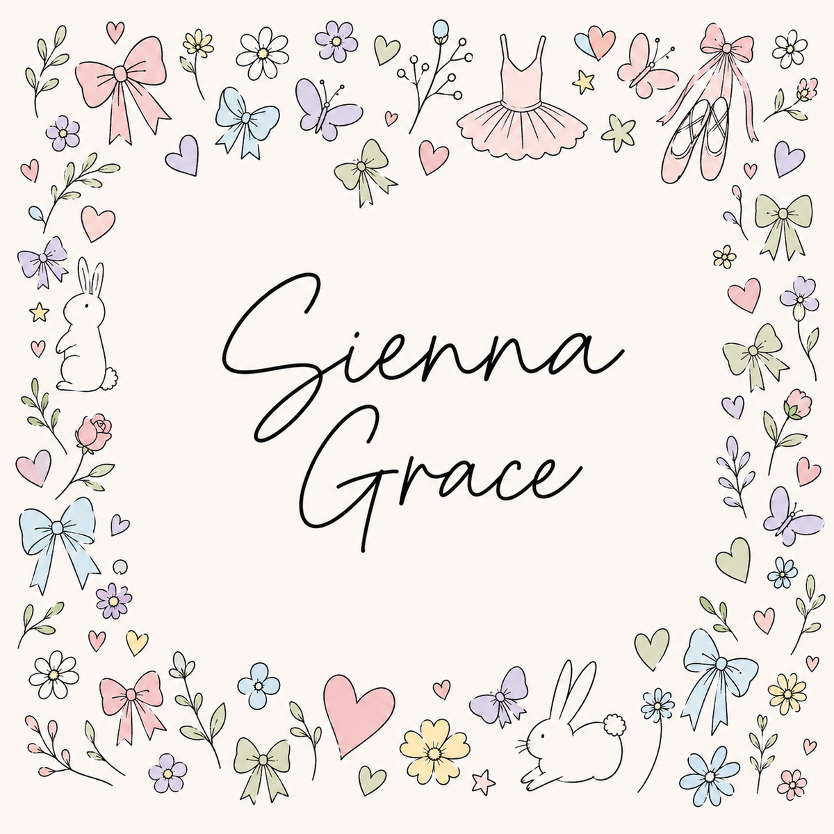 PERSONALISE ME - Doodle Name Print