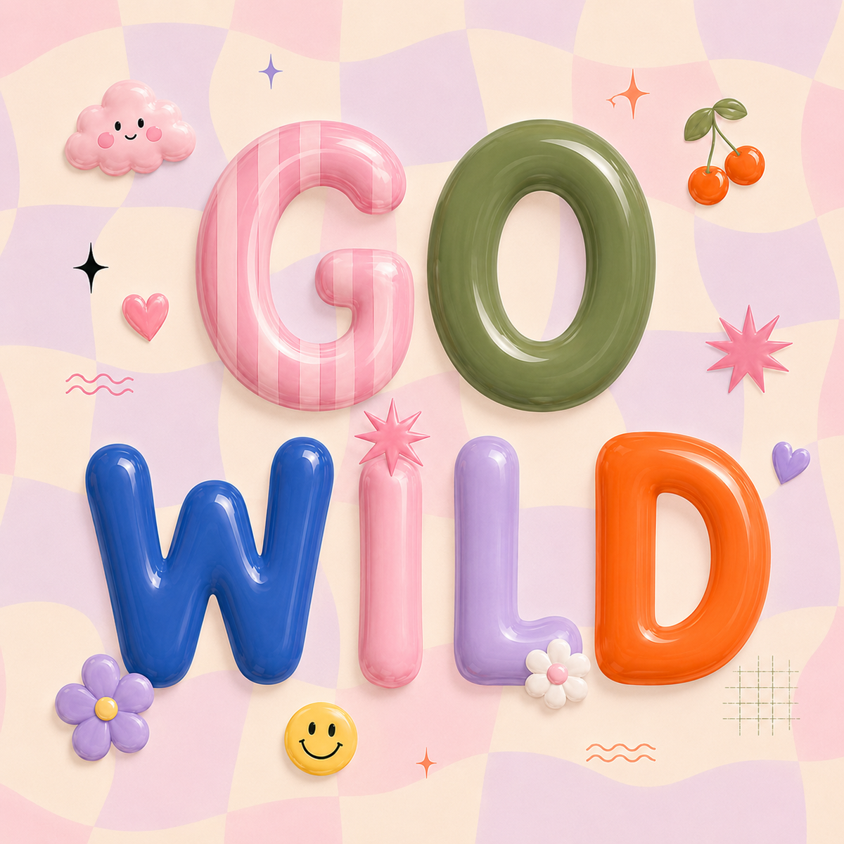 Go Wild Bubble Print