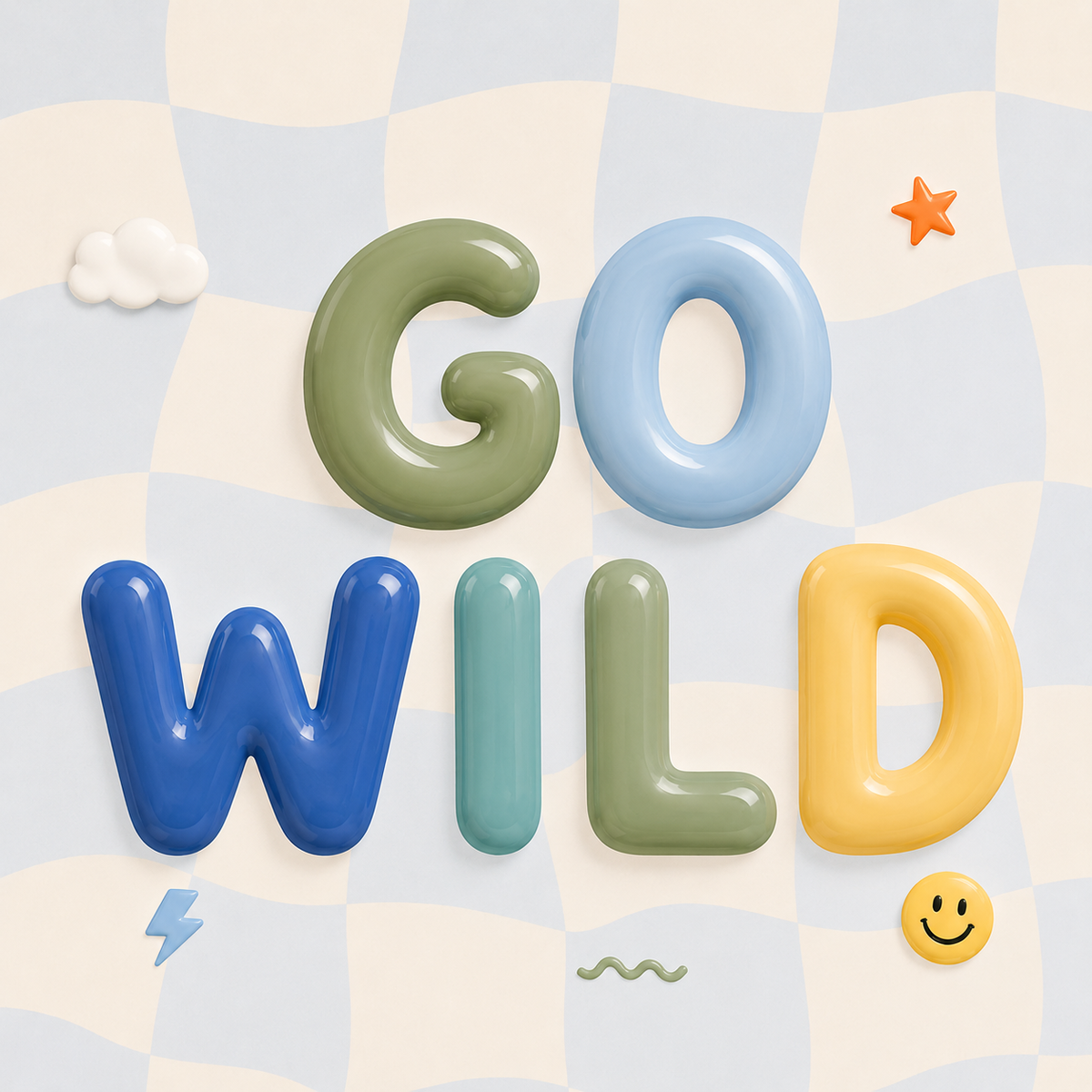 Go Wild 2.0 Bubble Print