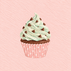 Mint Choc Cupcake Print