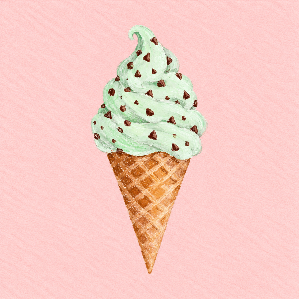 Minty Melt Print