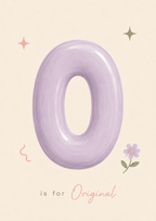 O is for Original Print