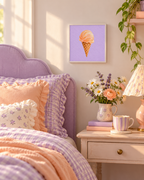 Peachy Cream Print