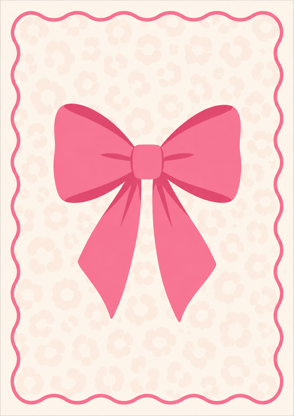 Pink Bow Print