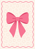 Pink Bow Print