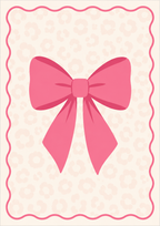 Pink Bow Print
