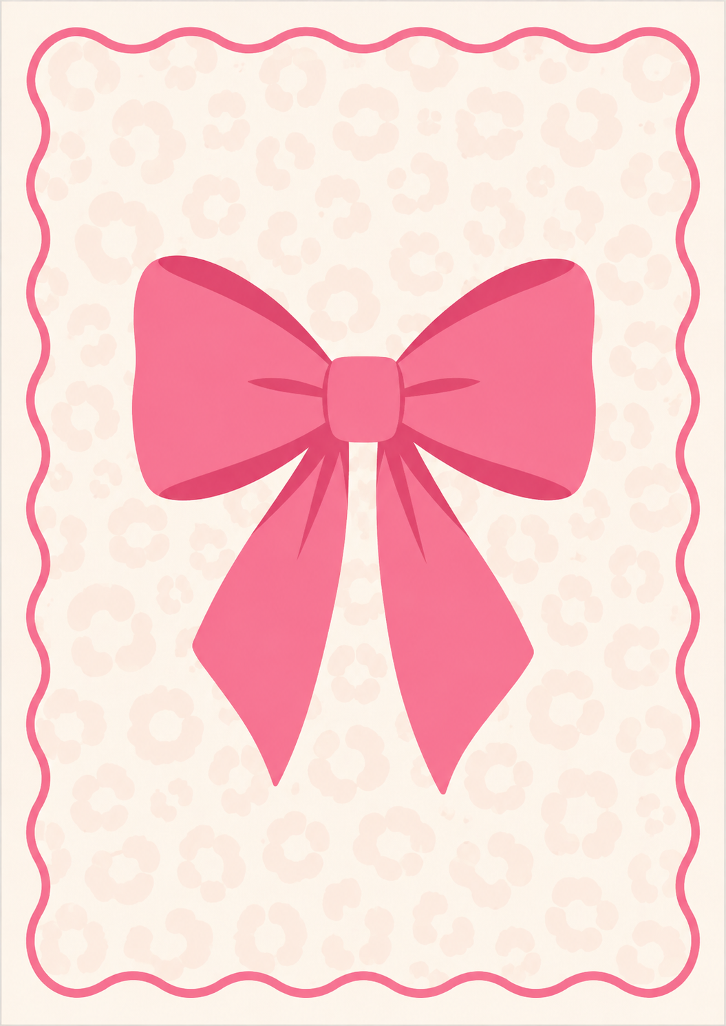 Pink Bow Print