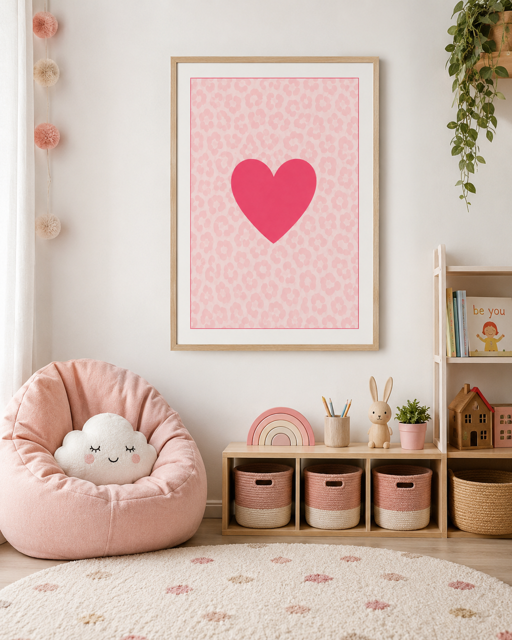 Pink Heart Print