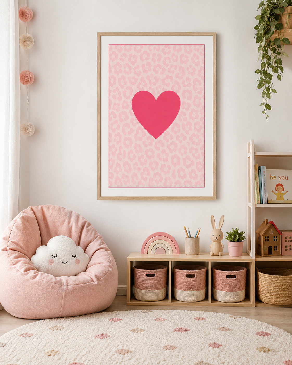 Pink Heart Print