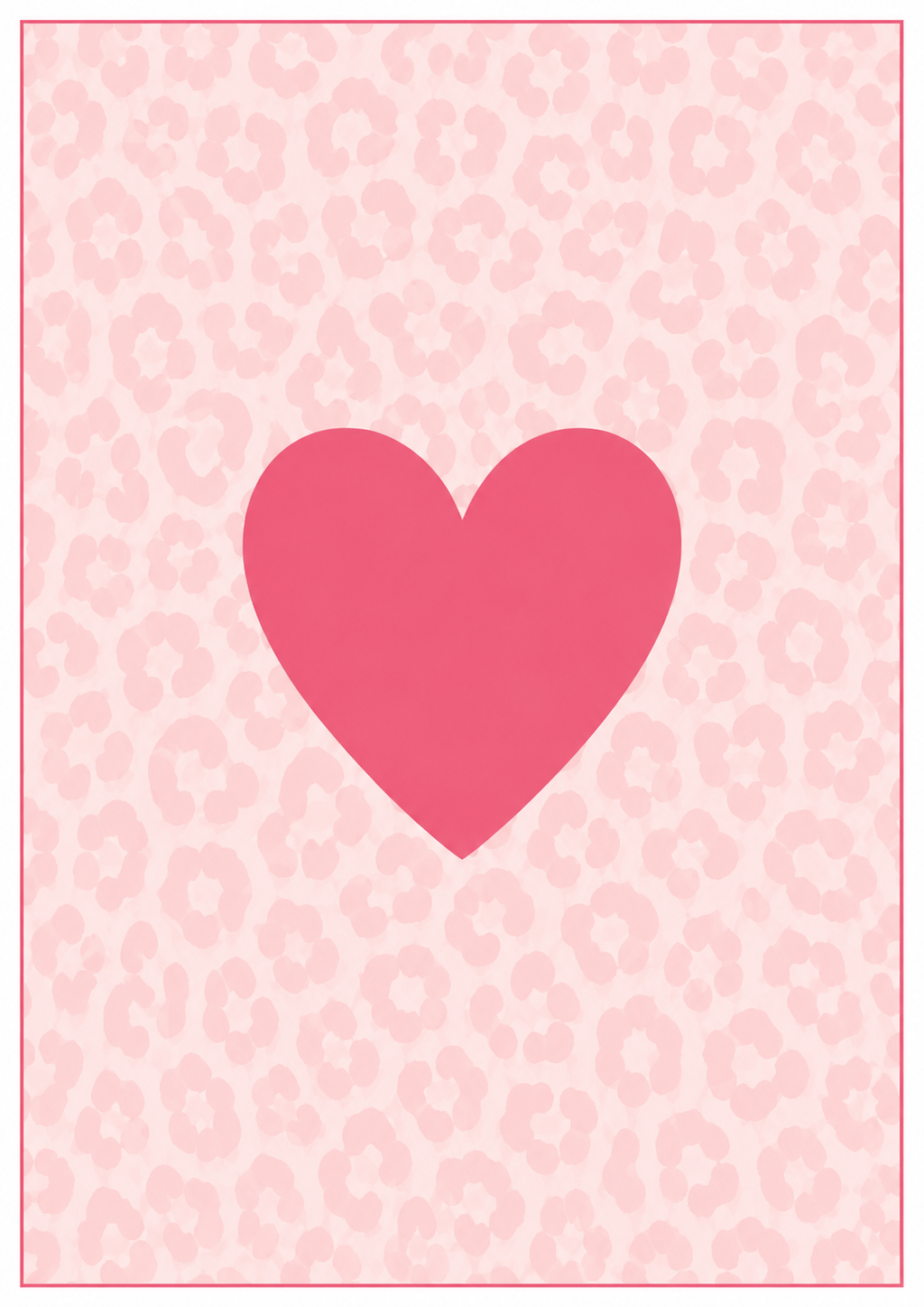Pink Heart Print