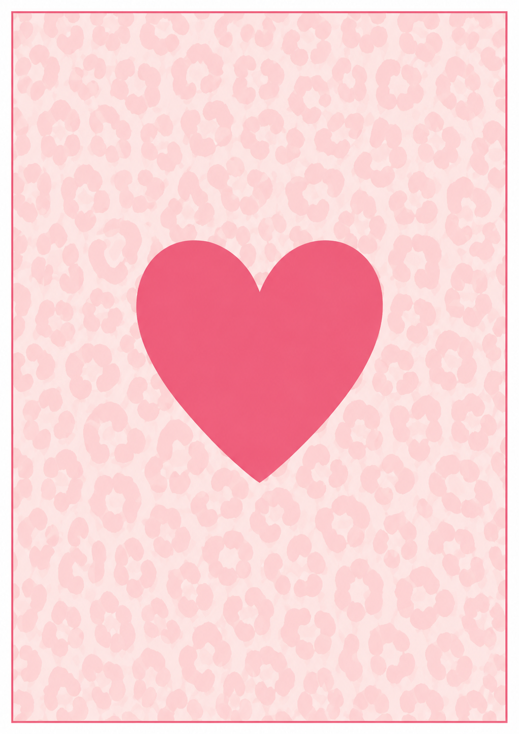 Pink Heart Print