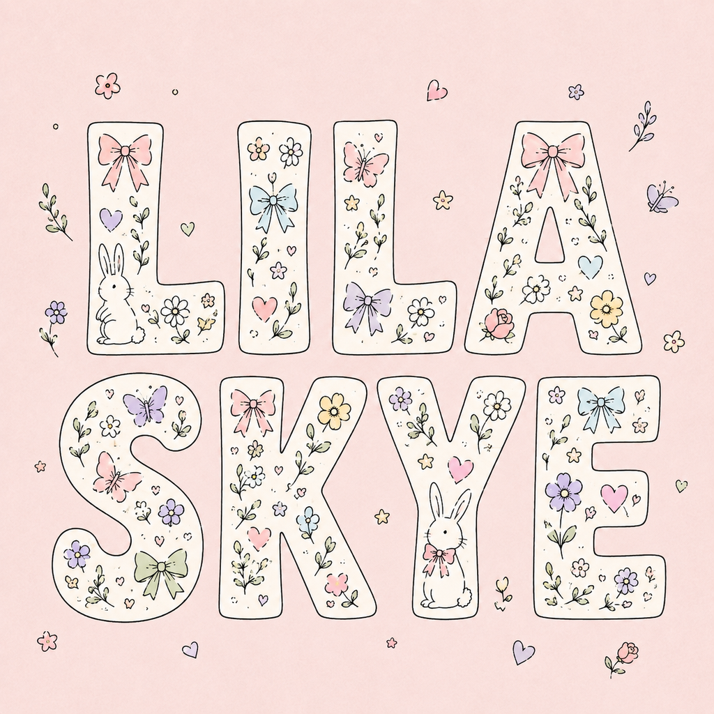 PERSONALISE ME - Pretty Girl Name 2.0 Print