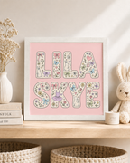 PERSONALISE ME - Pretty Girl Name Print