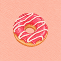Raspberry Drizzle Print