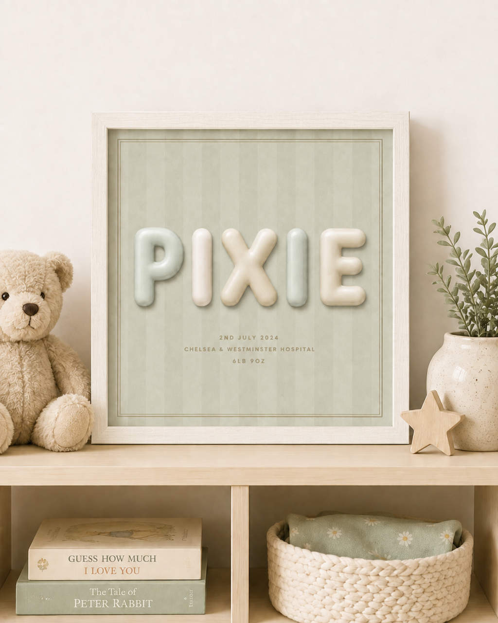 PERSONALISE ME - Pastel Pattern Name Print