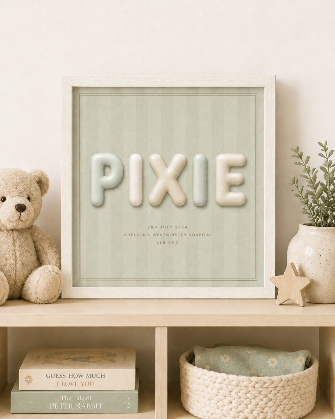 PERSONALISE ME - Pastel Pattern Name Print