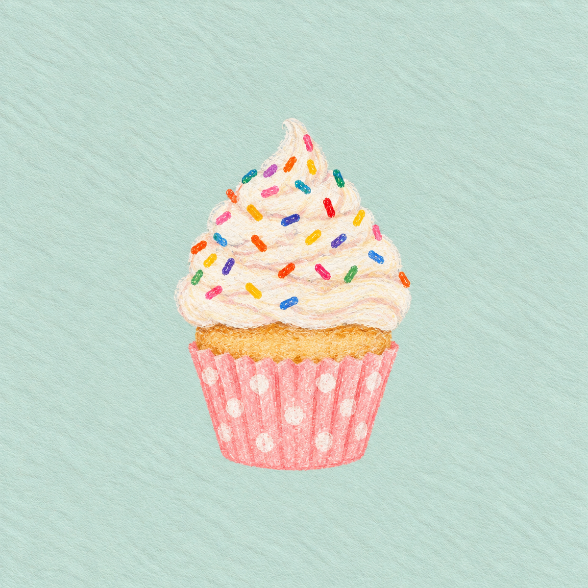 Sprinkles Cupcake Print
