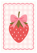 Strawberry Bow Print