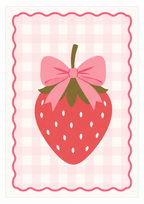 Strawberry Bow Print