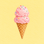 Strawberry Scoop Print