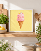 Strawberry Scoop Print