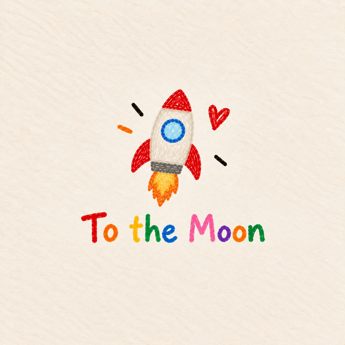 To The Moon Print