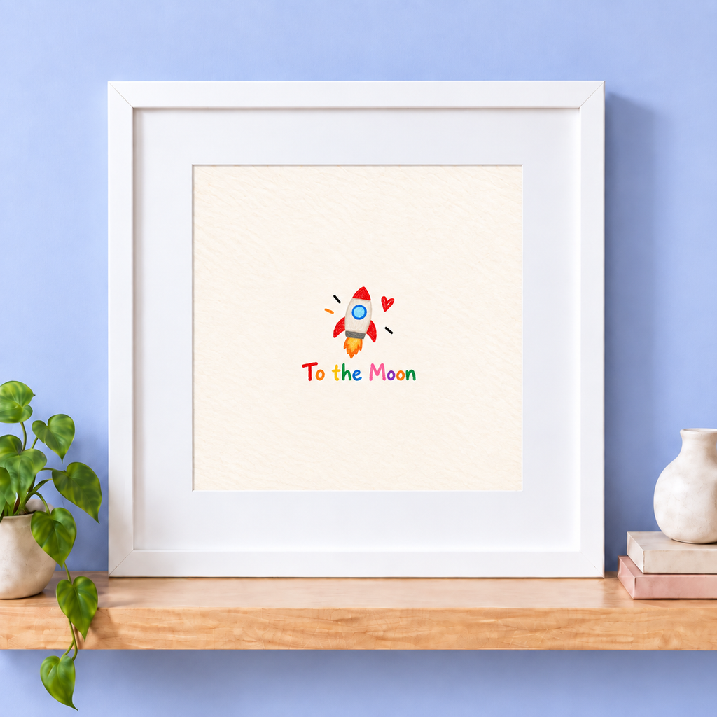 To The Moon Print