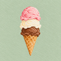 Triple Scoop Print