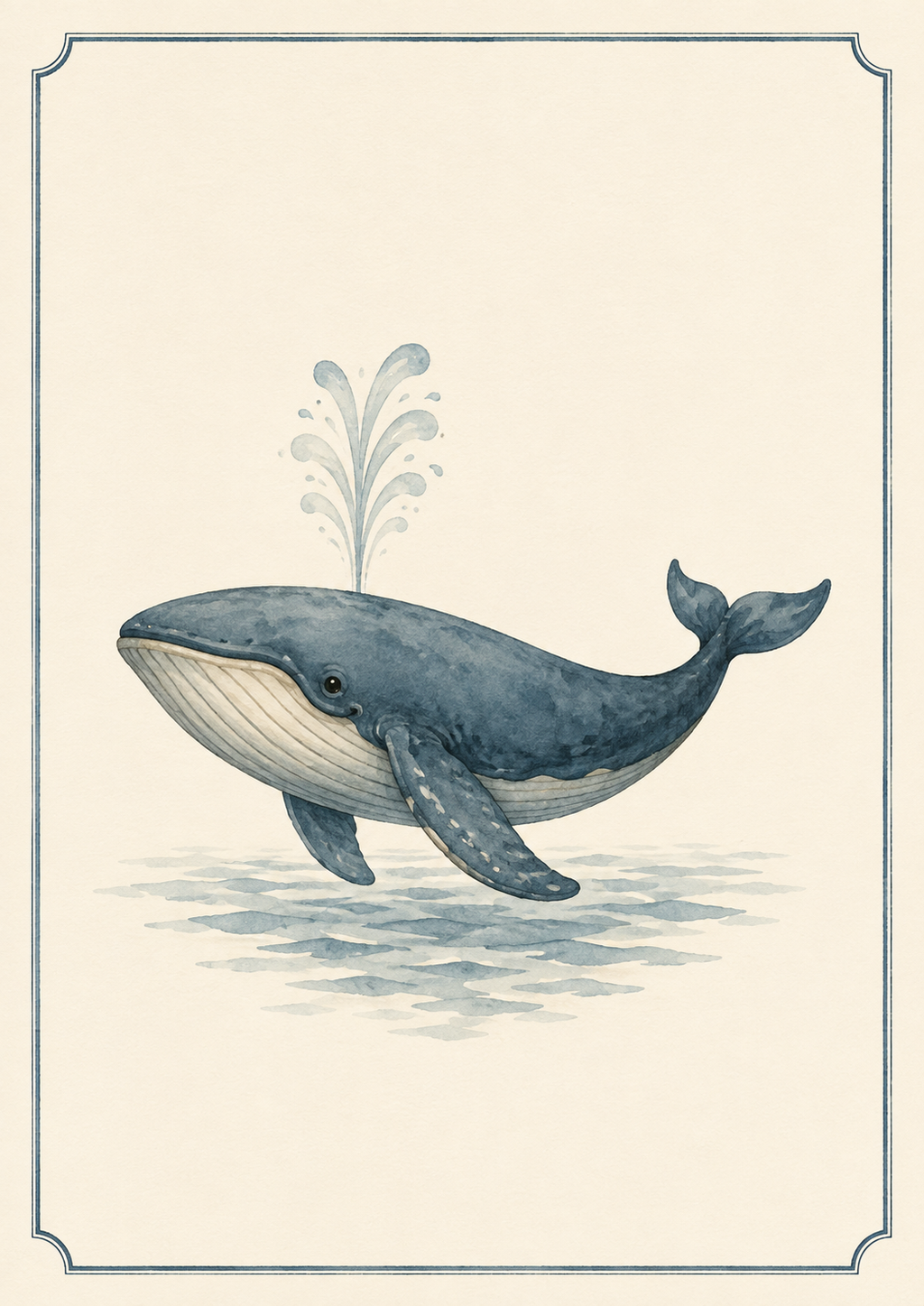 Whale Print