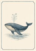 Whale Print