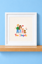 PERSONALISE ME - Family Crayon Print