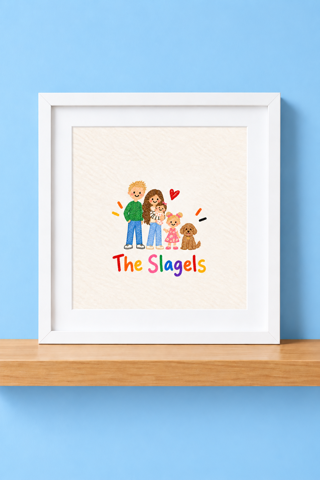 PERSONALISE ME - Family Crayon Print